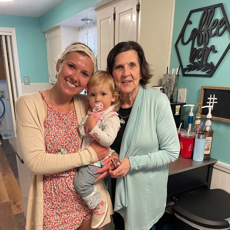 Peggy Parker with family