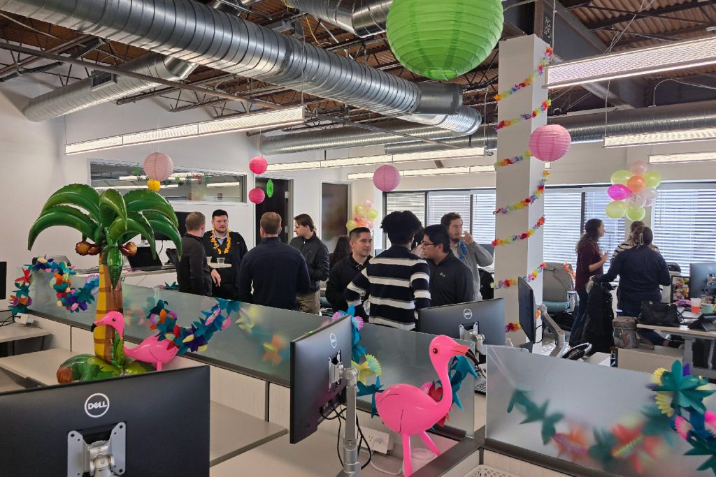 tropical party office culture