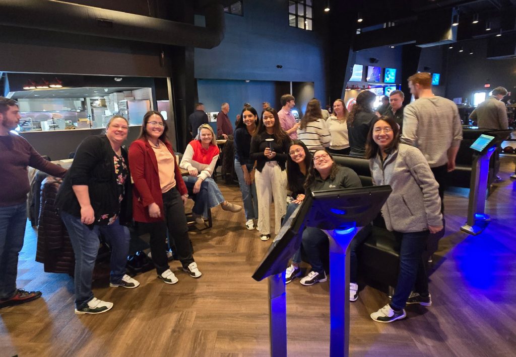 fun at the company bowling event