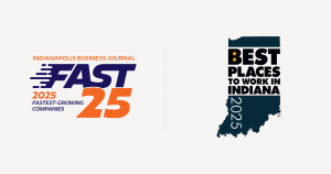 Fast 25 and Best Places to Work logos