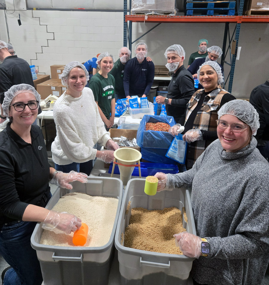 Pack Away Hunger corporate event